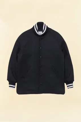 Dehen Car Coat - Black / Off White