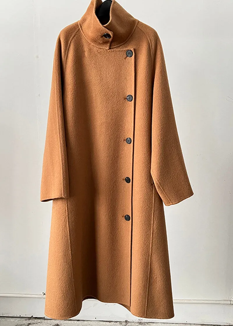 Double Face Wool & Cashmere Blend Belted Long Coat