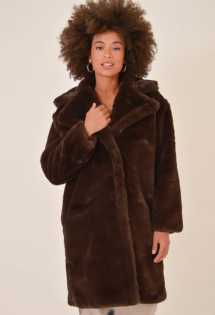 Emery Coat-Dark Brown