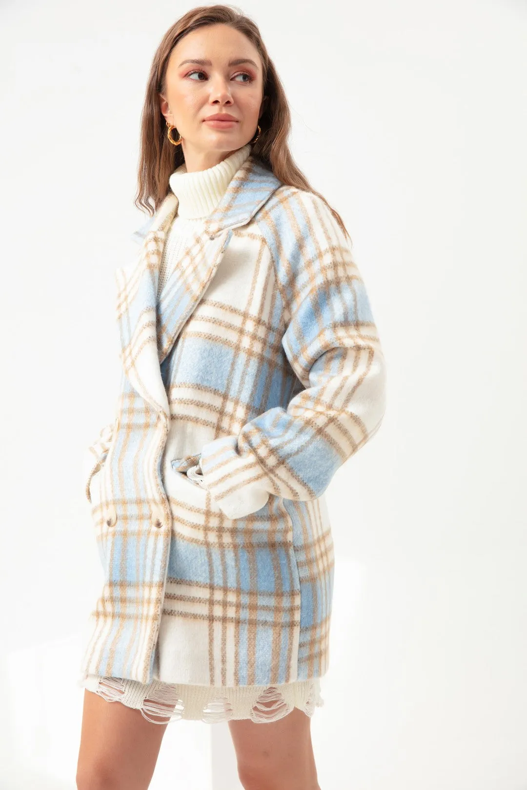 Female Plaid Coat