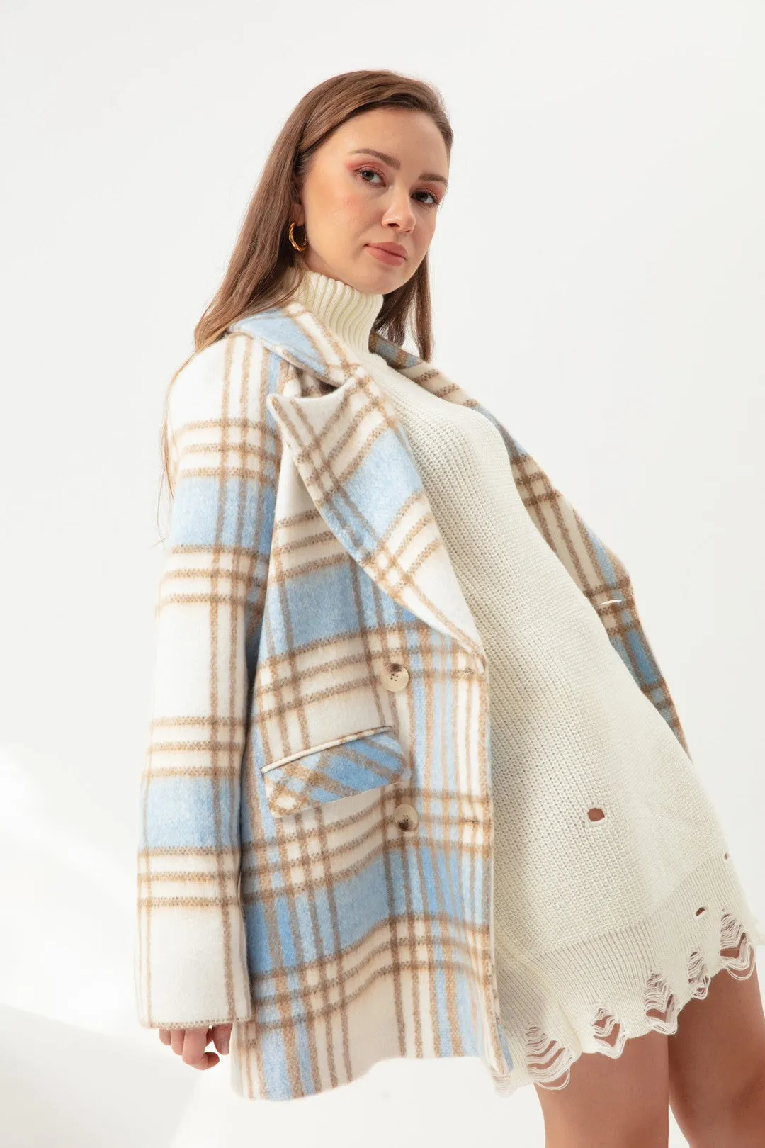 Female Plaid Coat