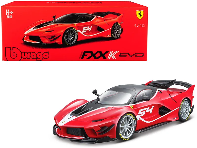 Ferrari FXX K Evo #54 Michael Luzich Signature Series 1/18 Diecast Model Car by Bburago