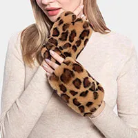 Fur Fingerless Gloves