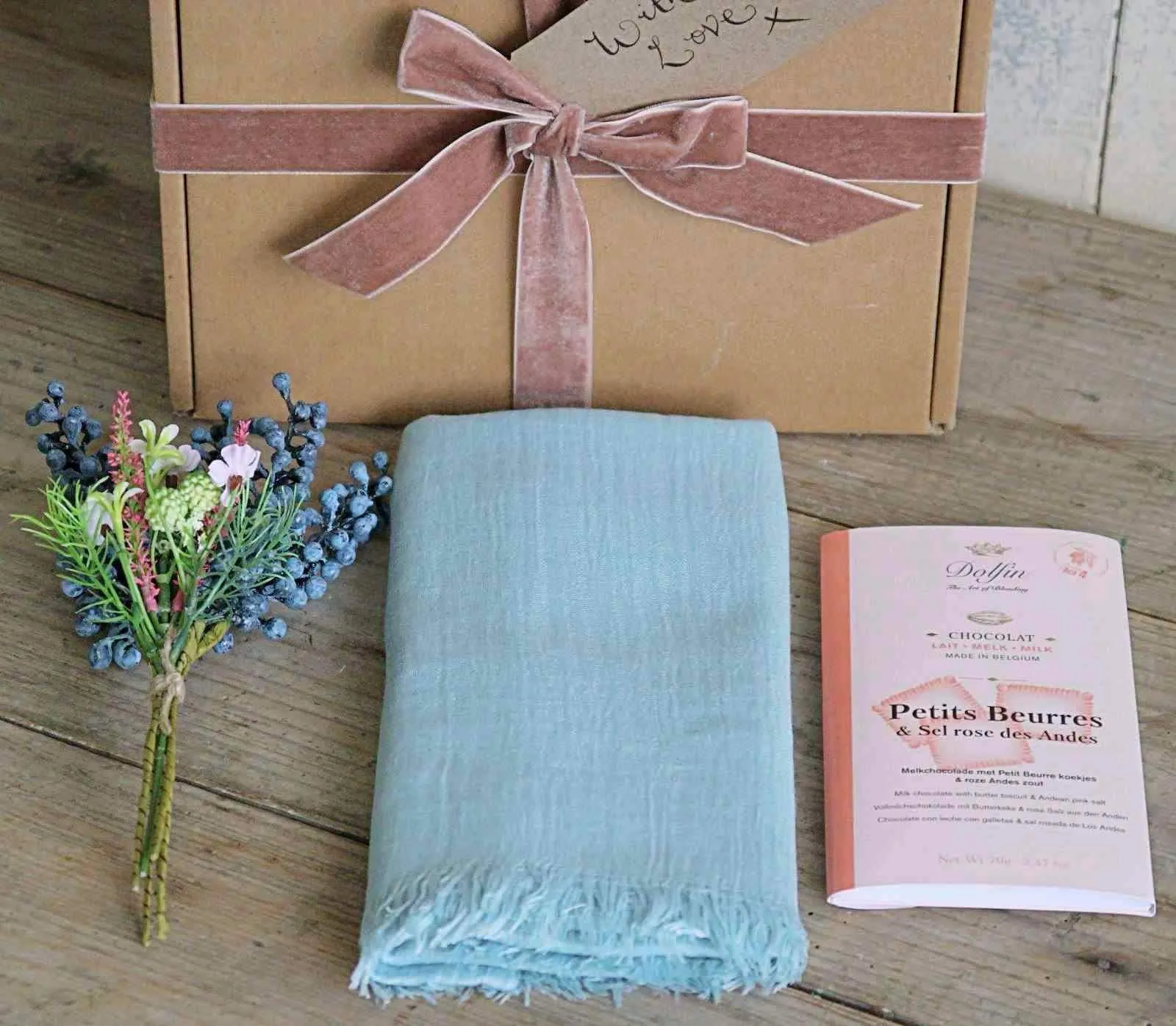 Gift Box - Duck Egg Scarf