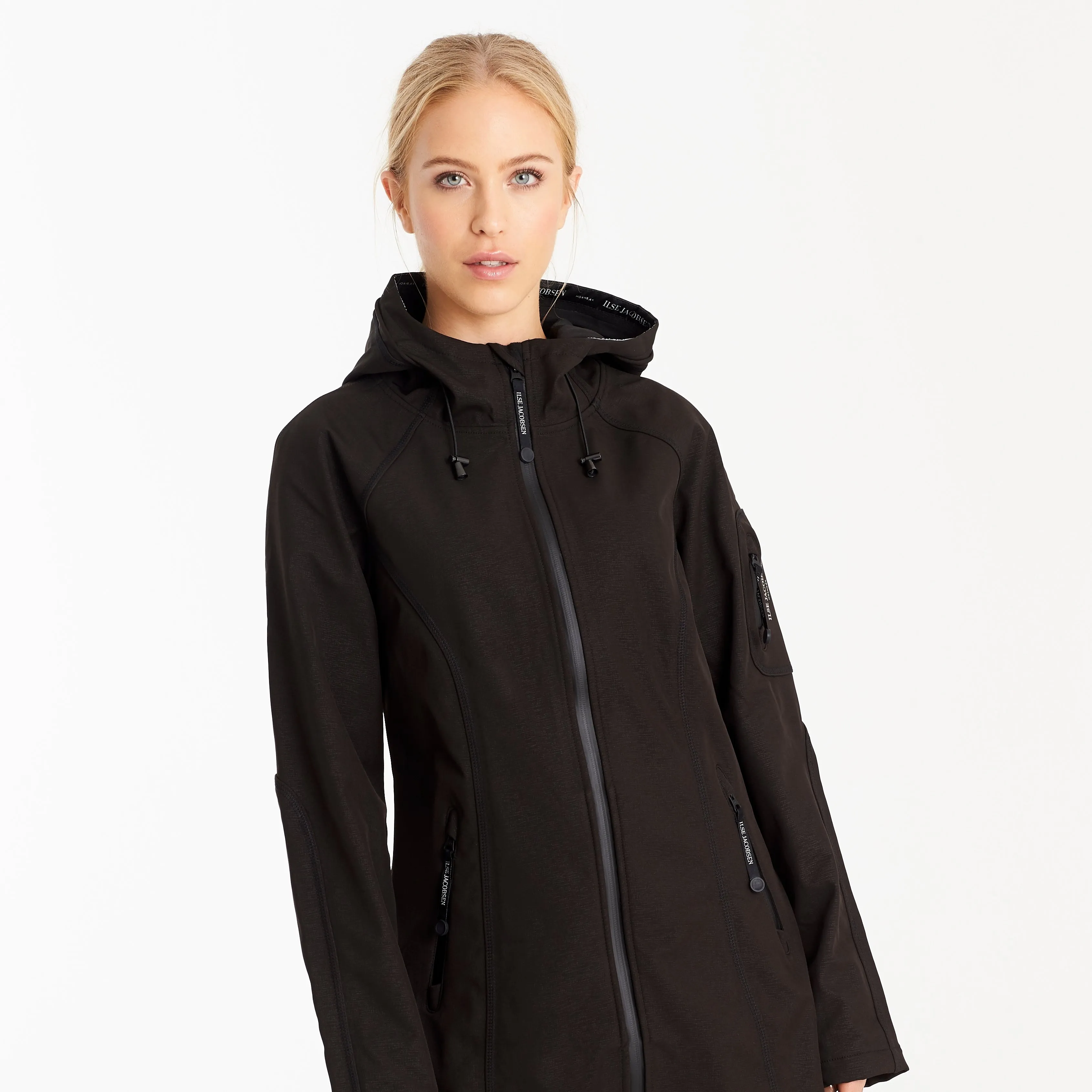 Ilse Jacobsen Black Raincoat 37