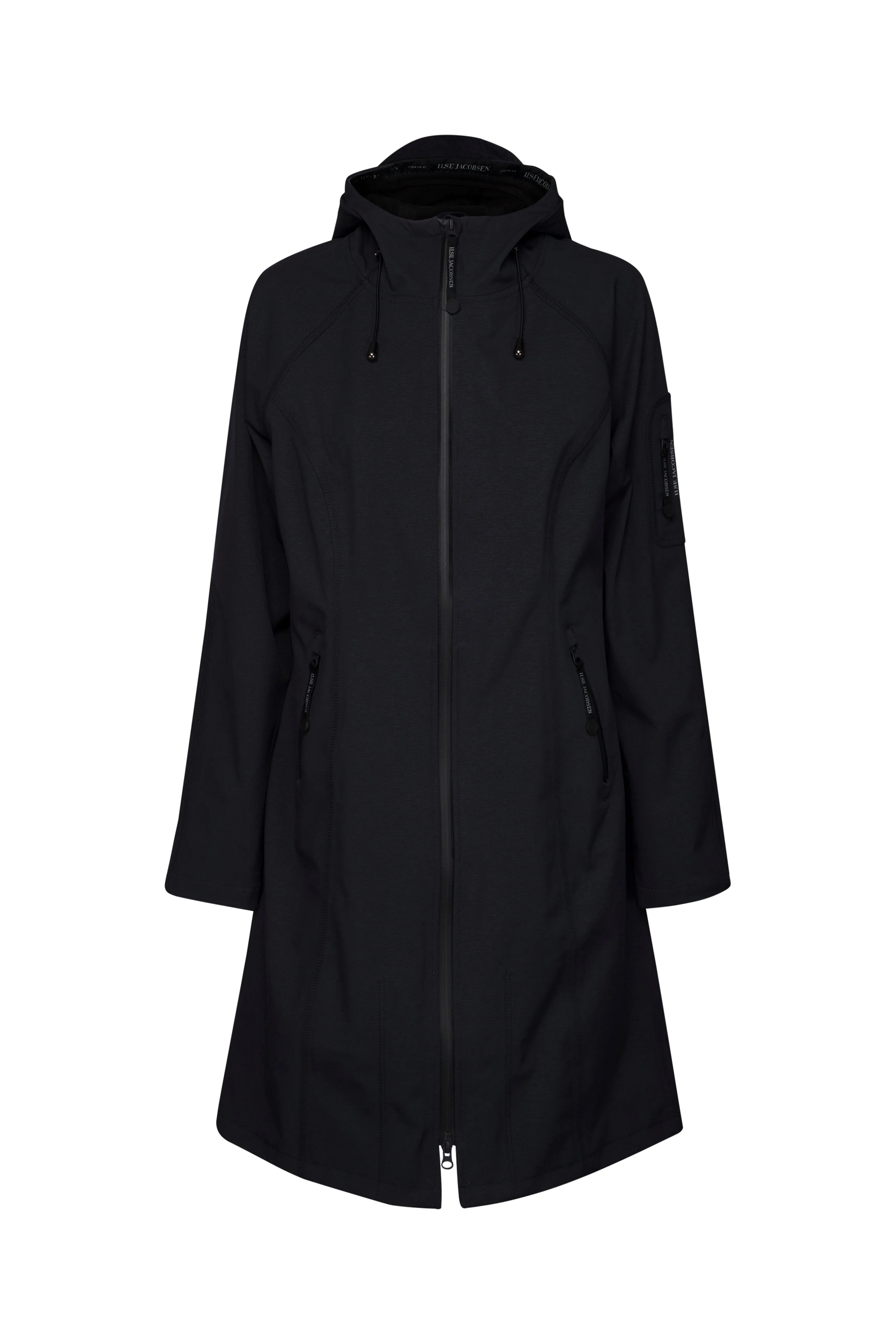 Ilse Jacobsen Long Dark Indigo Raincoat 37L