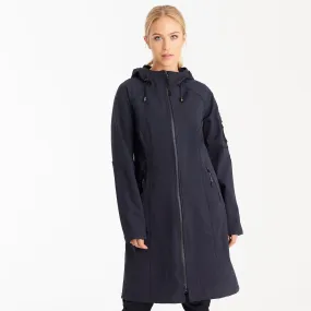 Ilse Jacobsen Long Dark Indigo Raincoat 37L