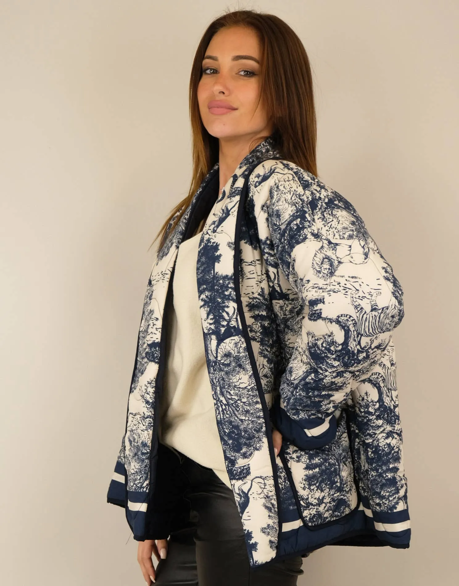 Jungle Dreams Double Printed Short Jacket