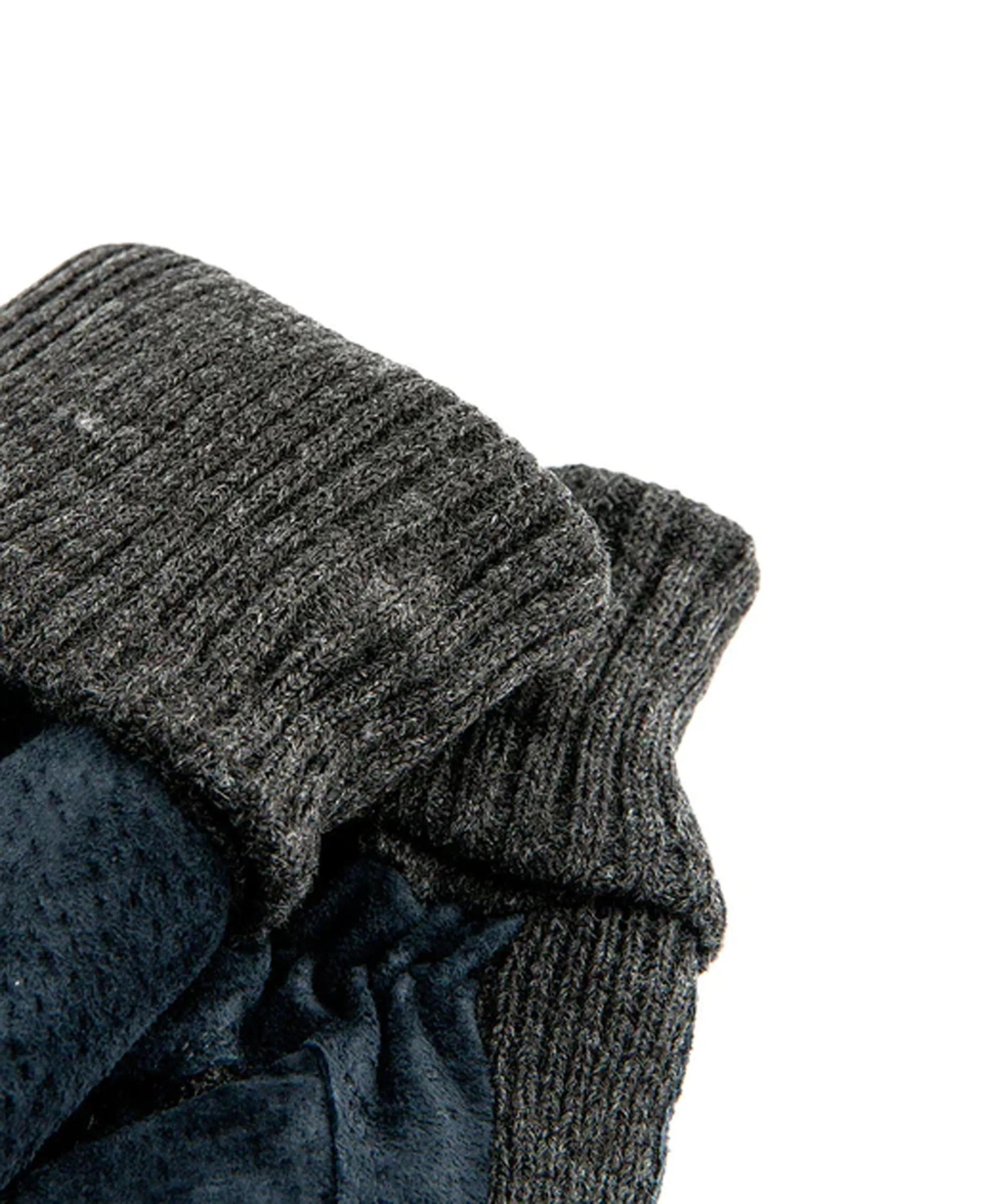 Kendal Suede Gloves - Navy/Charcoal