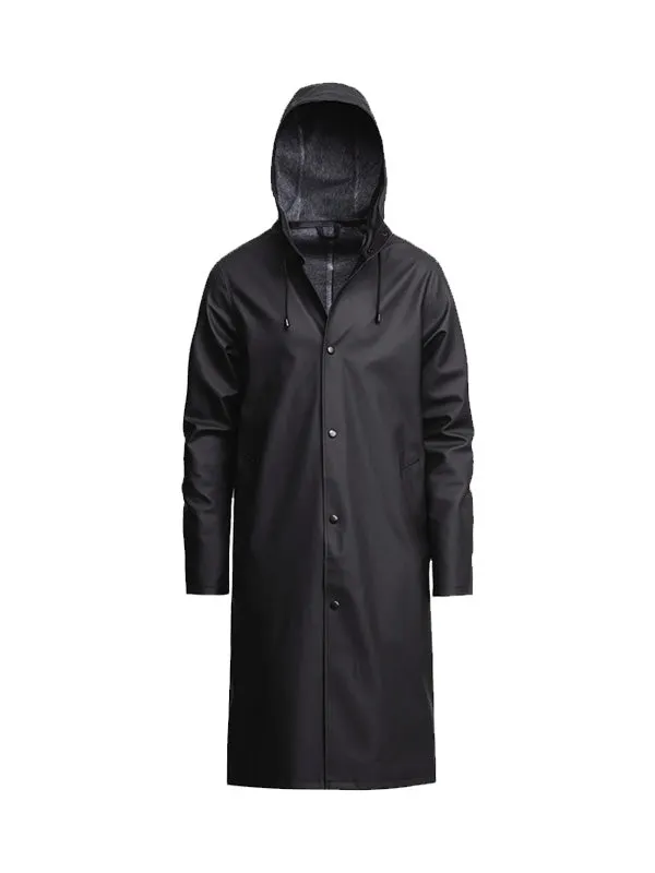 Long Black Stockholm Raincoat