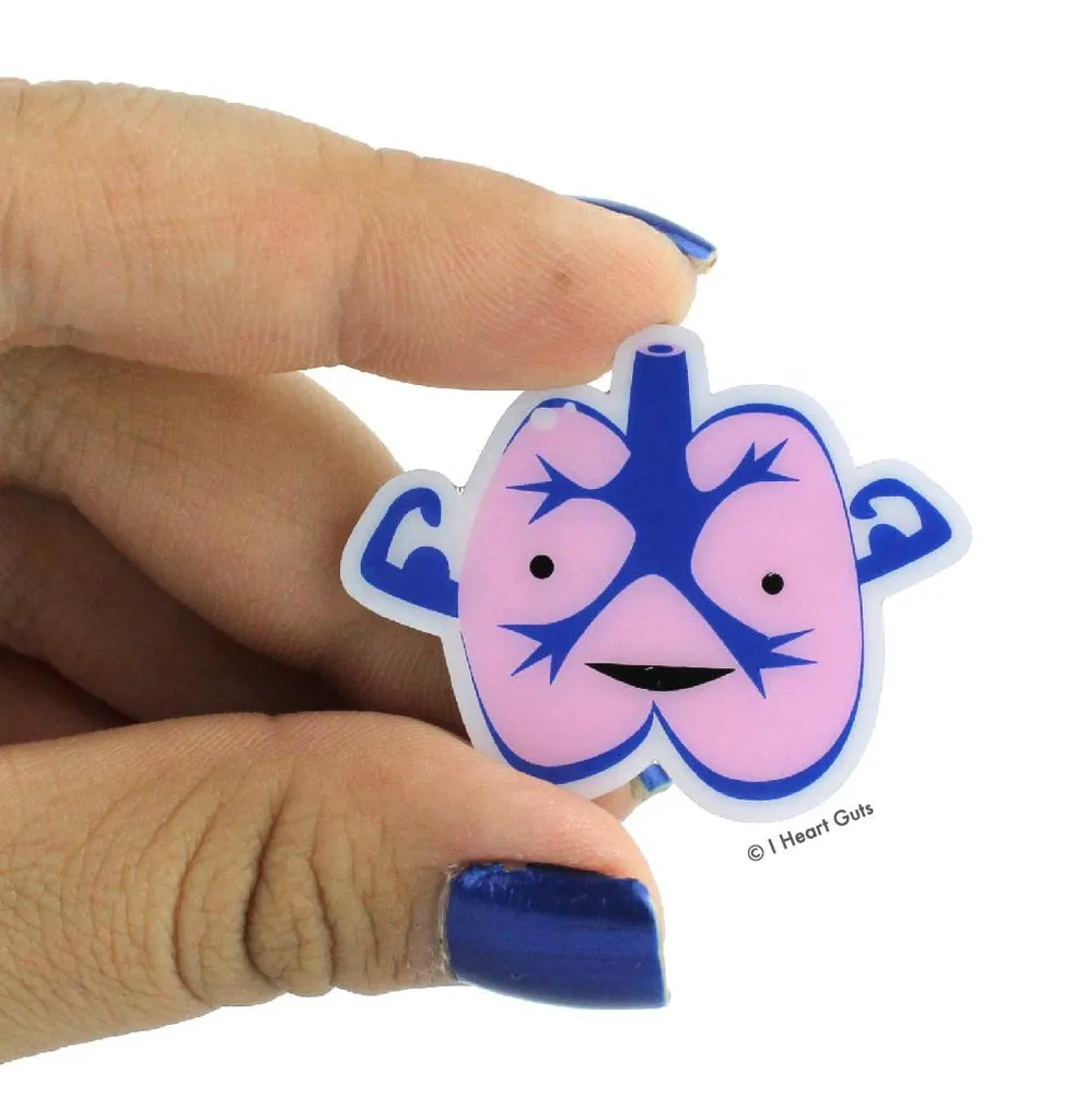 Lungs lapel Pin