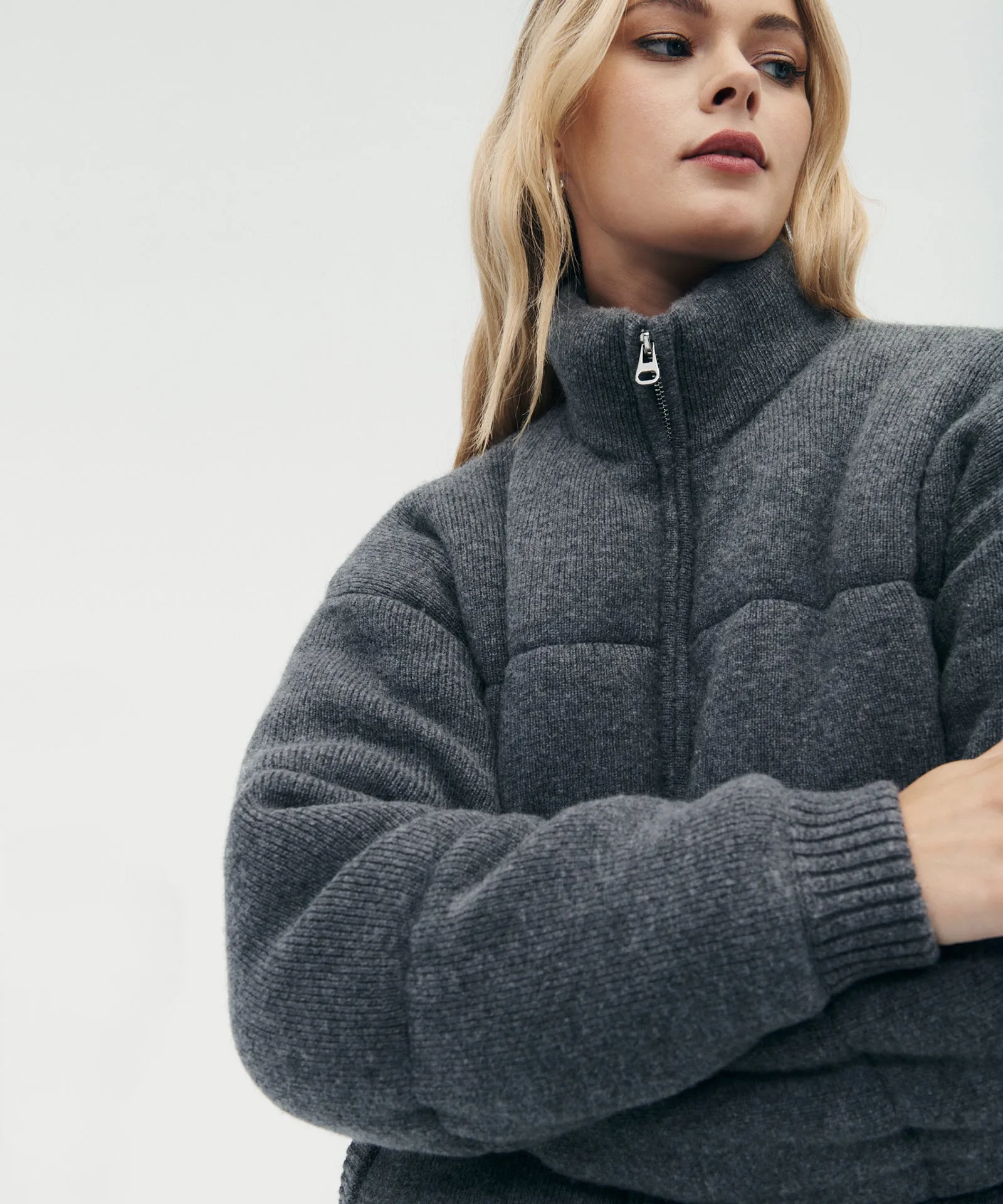 Merino Cashmere Puffer Jacket