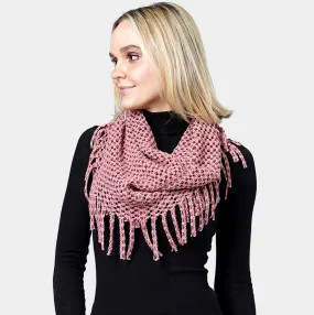 Mini Tube Fringe Scarf (5 colors)