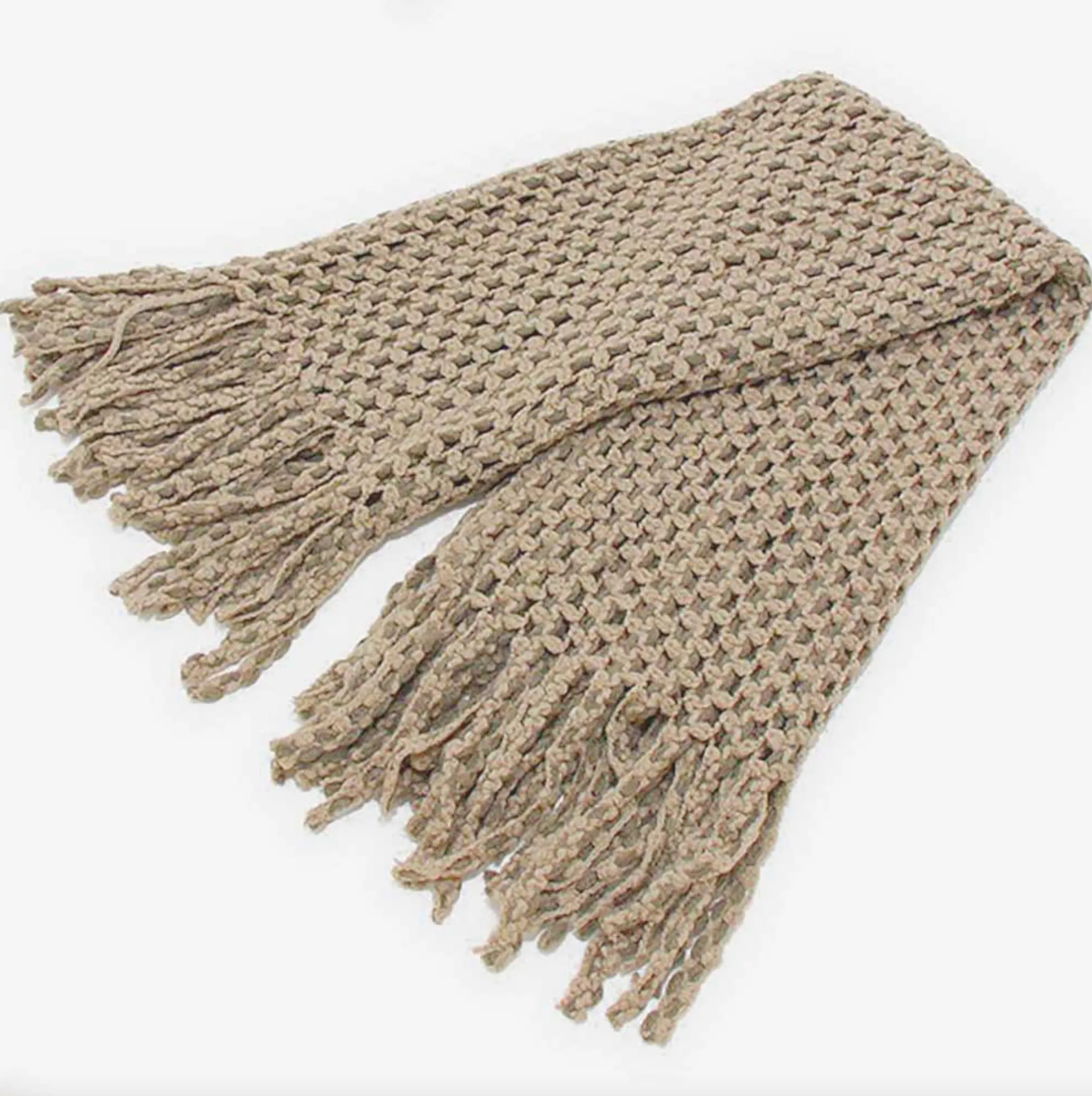 Mini Tube Fringe Scarf (5 colors)