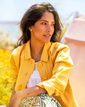 Mustard casual jacket