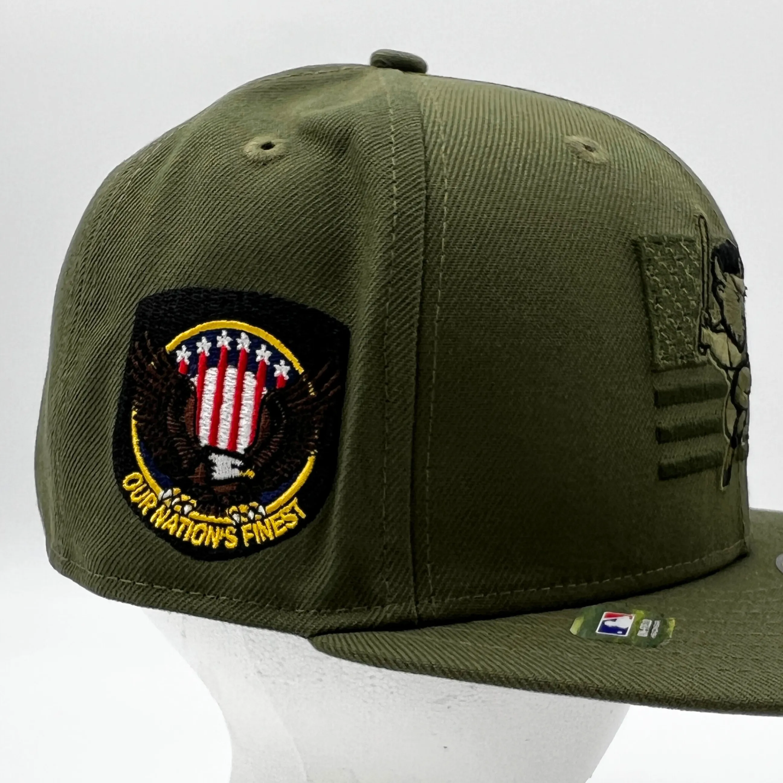 New Era Bisons Armed Forces Military Green Fitted Hat