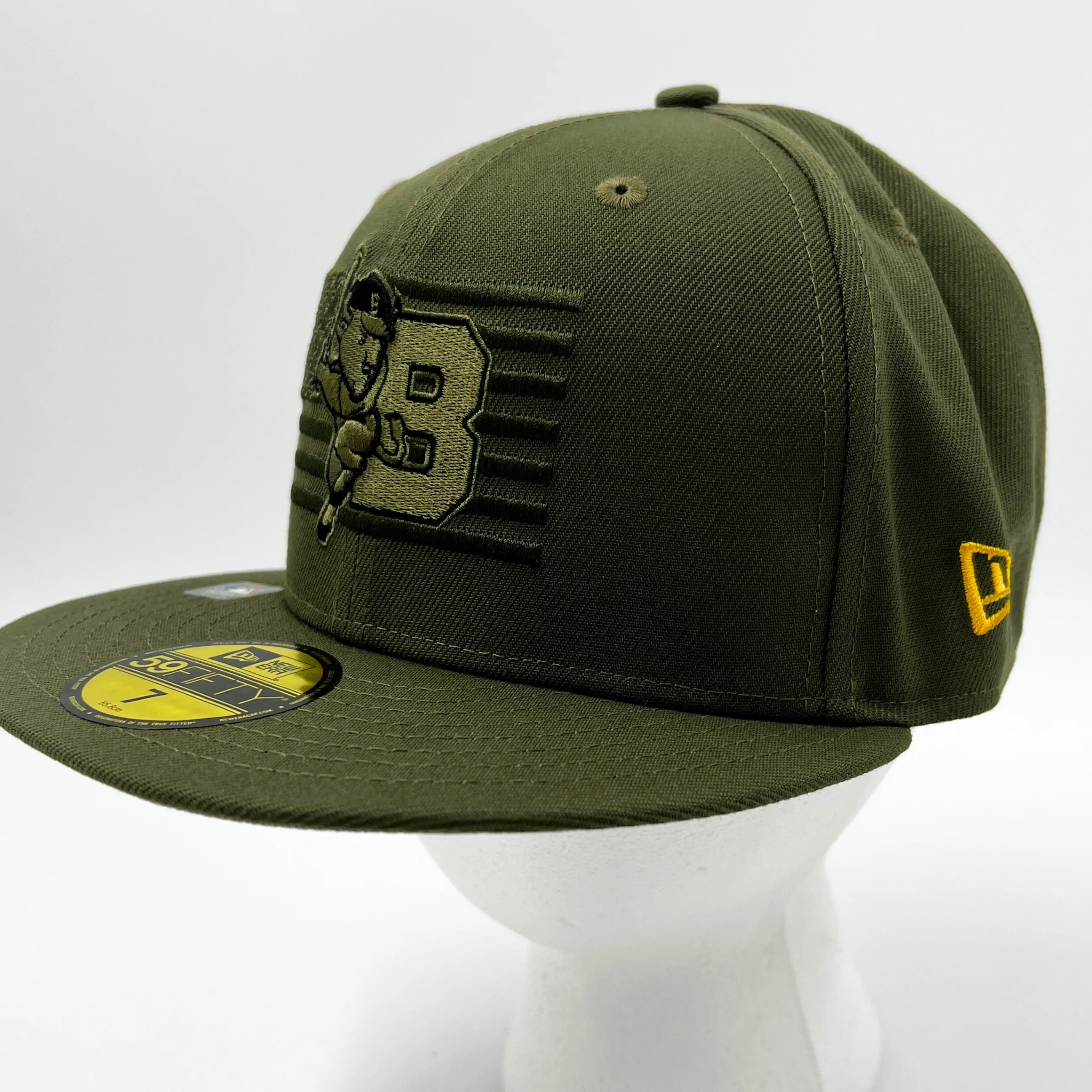 New Era Bisons Armed Forces Military Green Fitted Hat