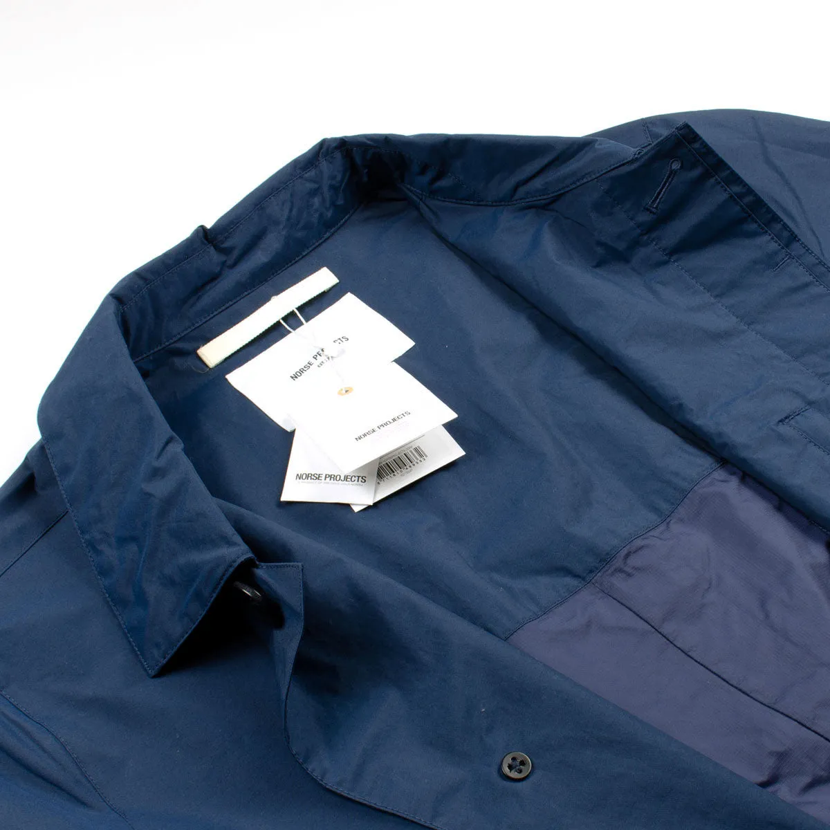 Norse Projects - Thor Crisp Cotton Raincoat - Navy