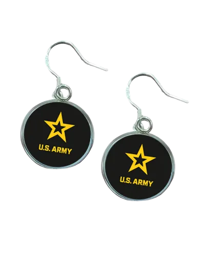 Officially Licensed  Army Earrings - A Proud Symbol of Service and Sacrifice