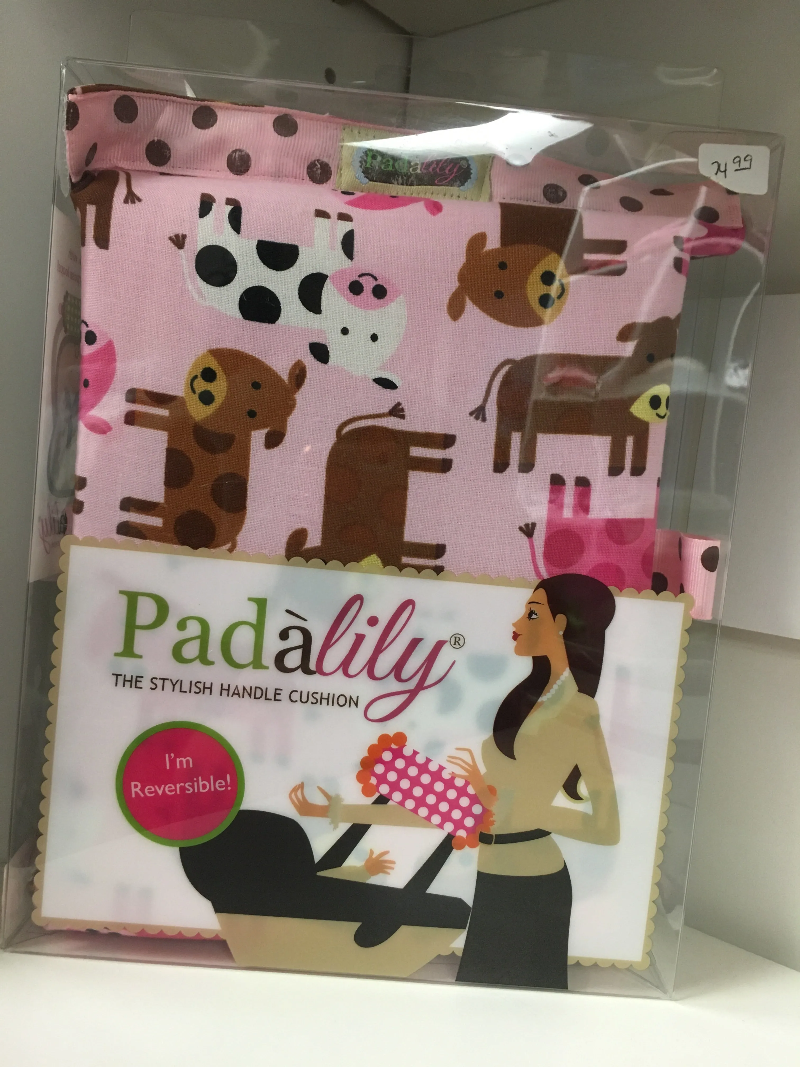 Padalily Car Seat Handle Cushion - Pinky Moo