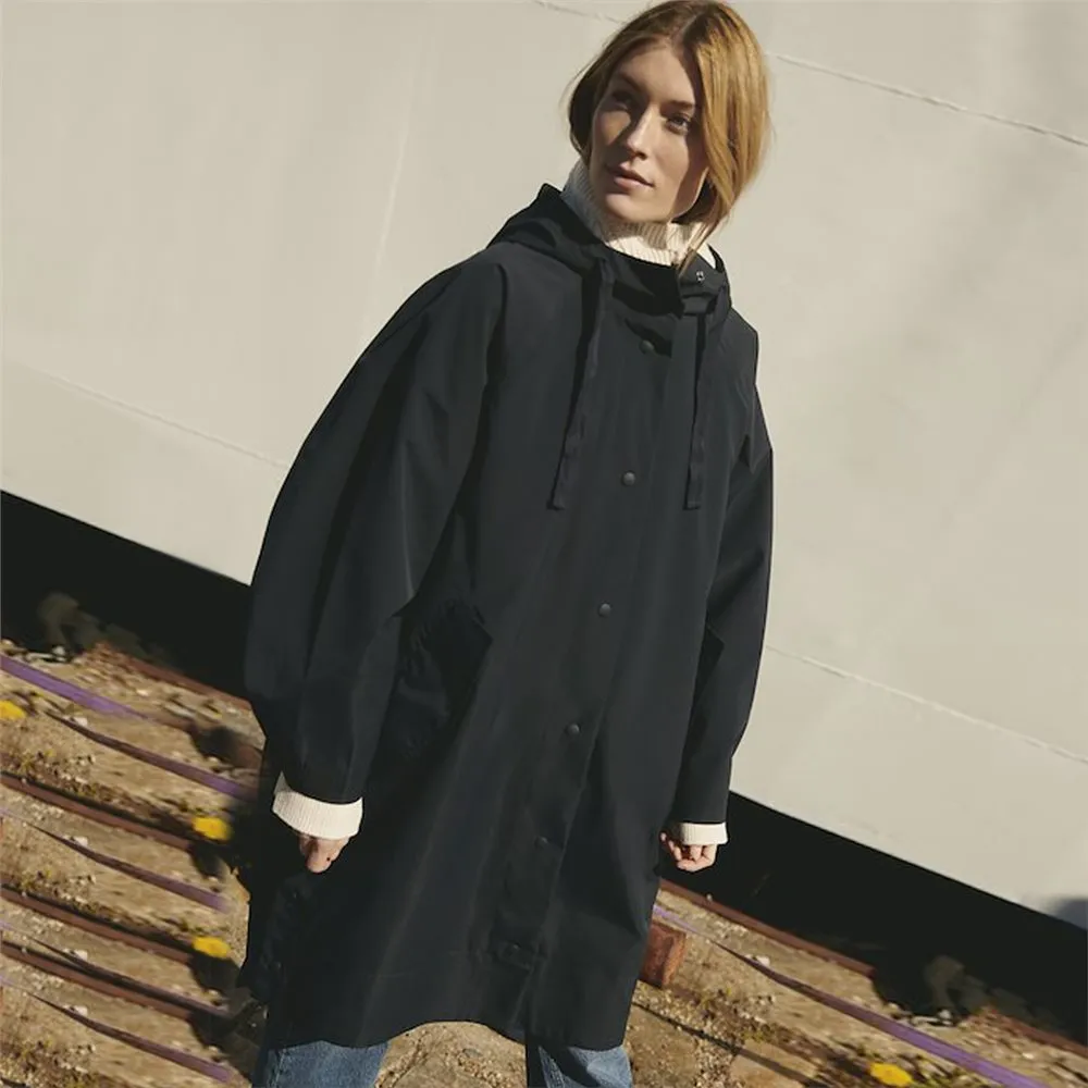 Part Two Emmy Raincoat Dark Navy