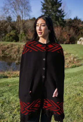 Patere Pango/Whero Koti (Black/Red Coat)