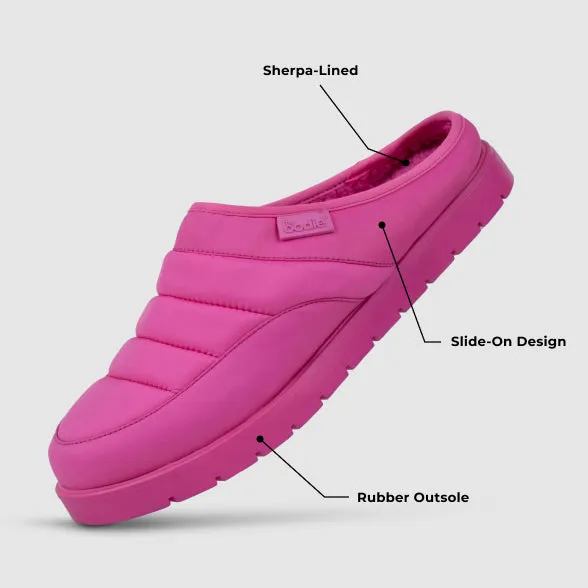 Pink Puffer Slip On