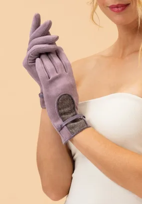 Powder - Genevieve Faux Suede Gloves - Lavender