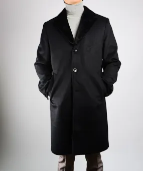 Preston Faux Fur Collar 3/4 Car Coat