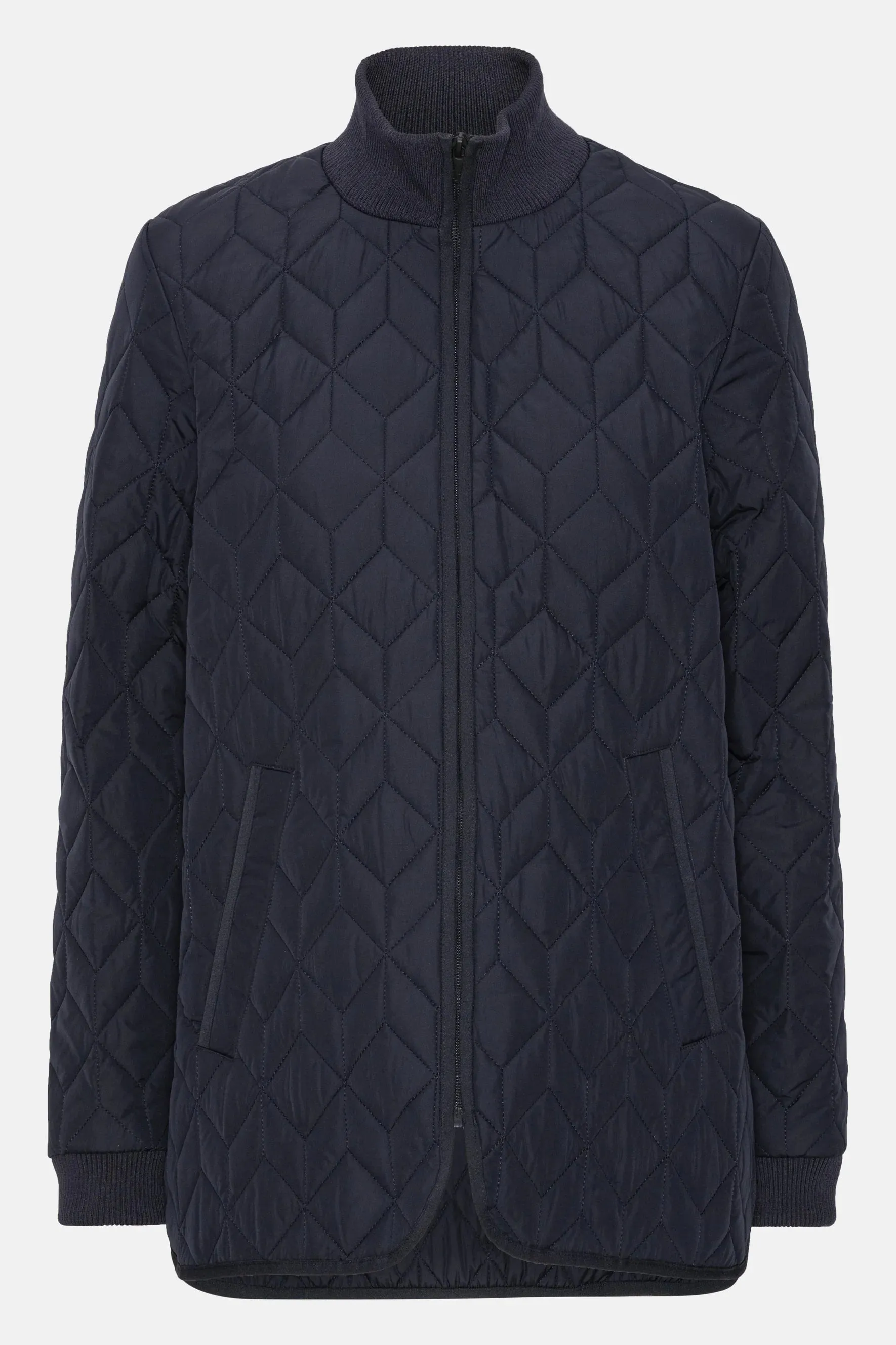 QUILTED JACKET (DARK INDIGO) - ILSE JACOBSEN