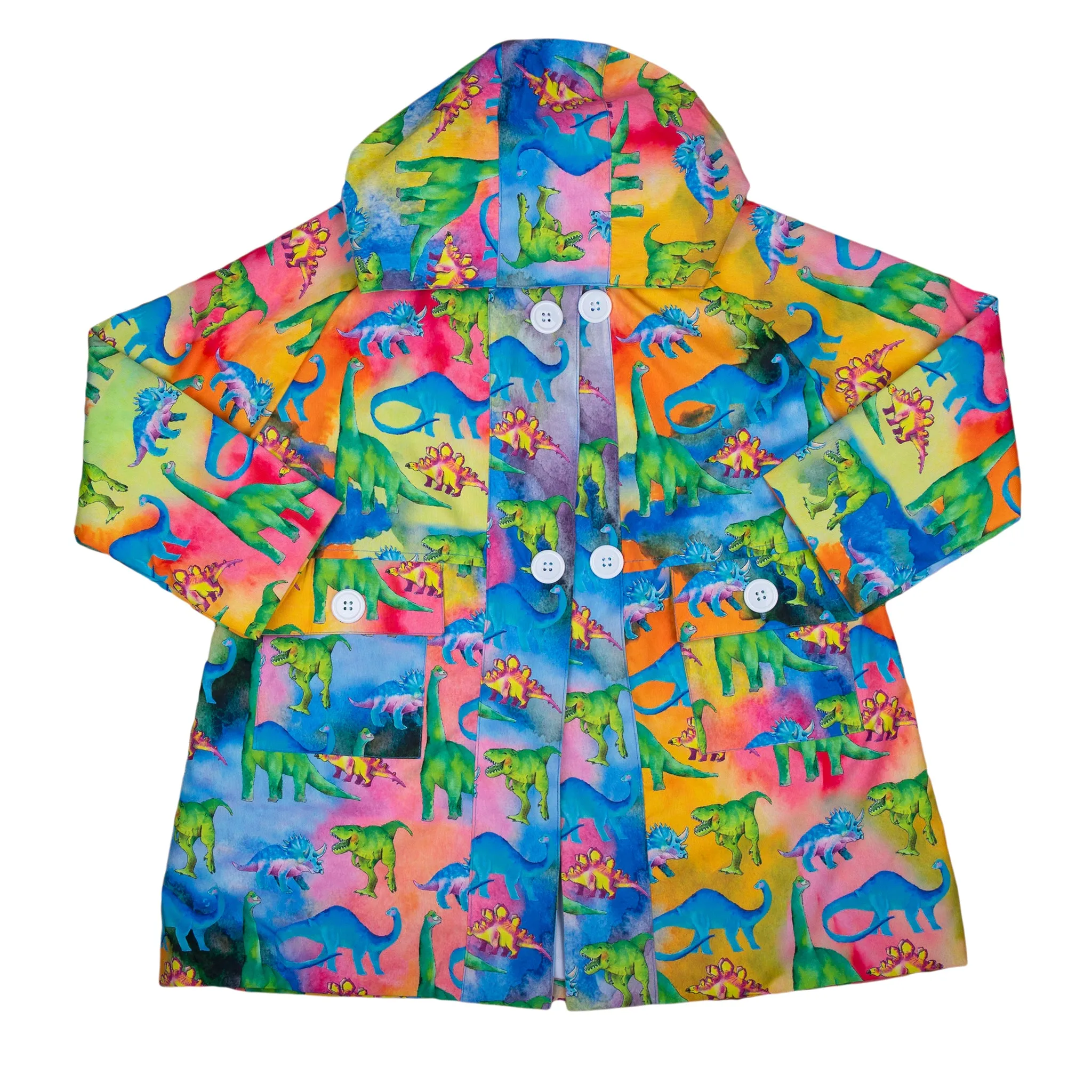 Rainbow-saurus Raincoat