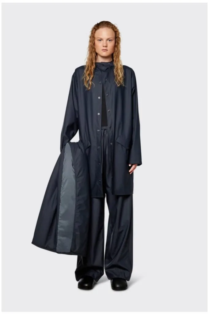 Rains - Long Jacket - Navy