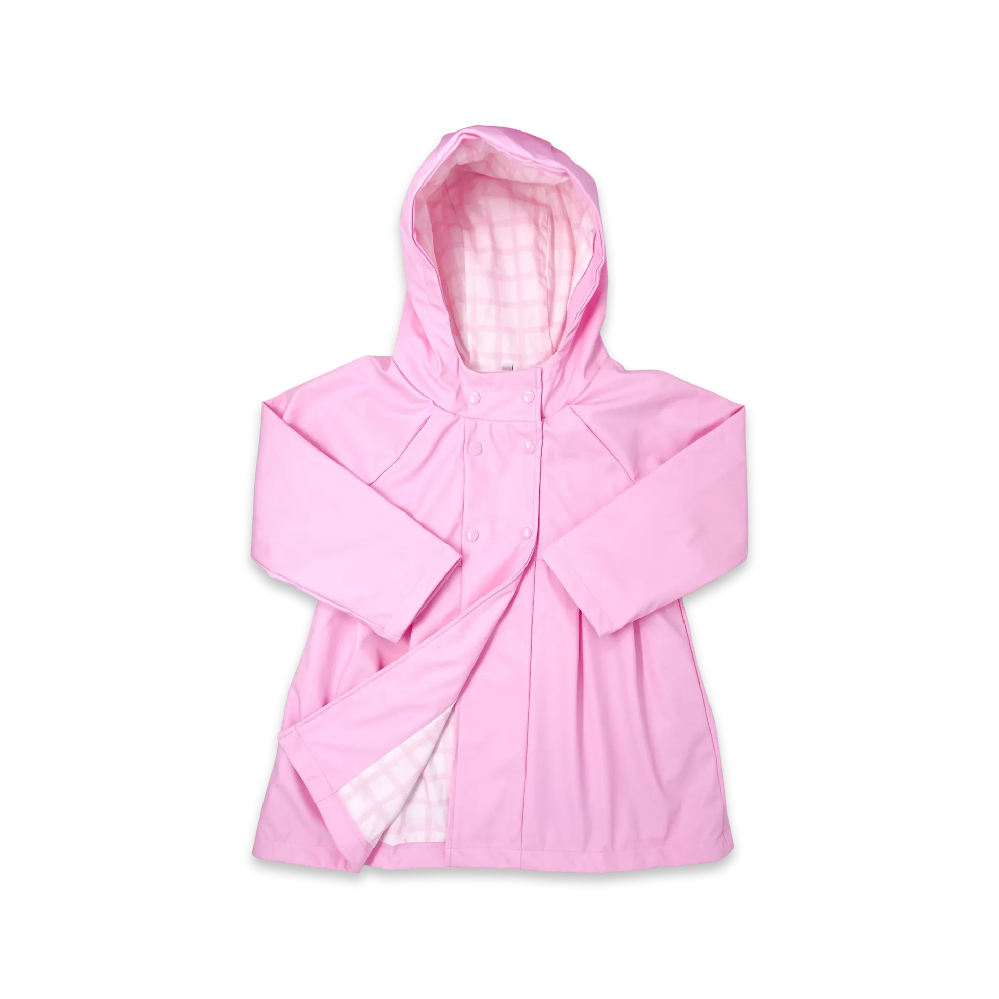 Rainy Day Raincoat - Wilmington Pink Windowpane