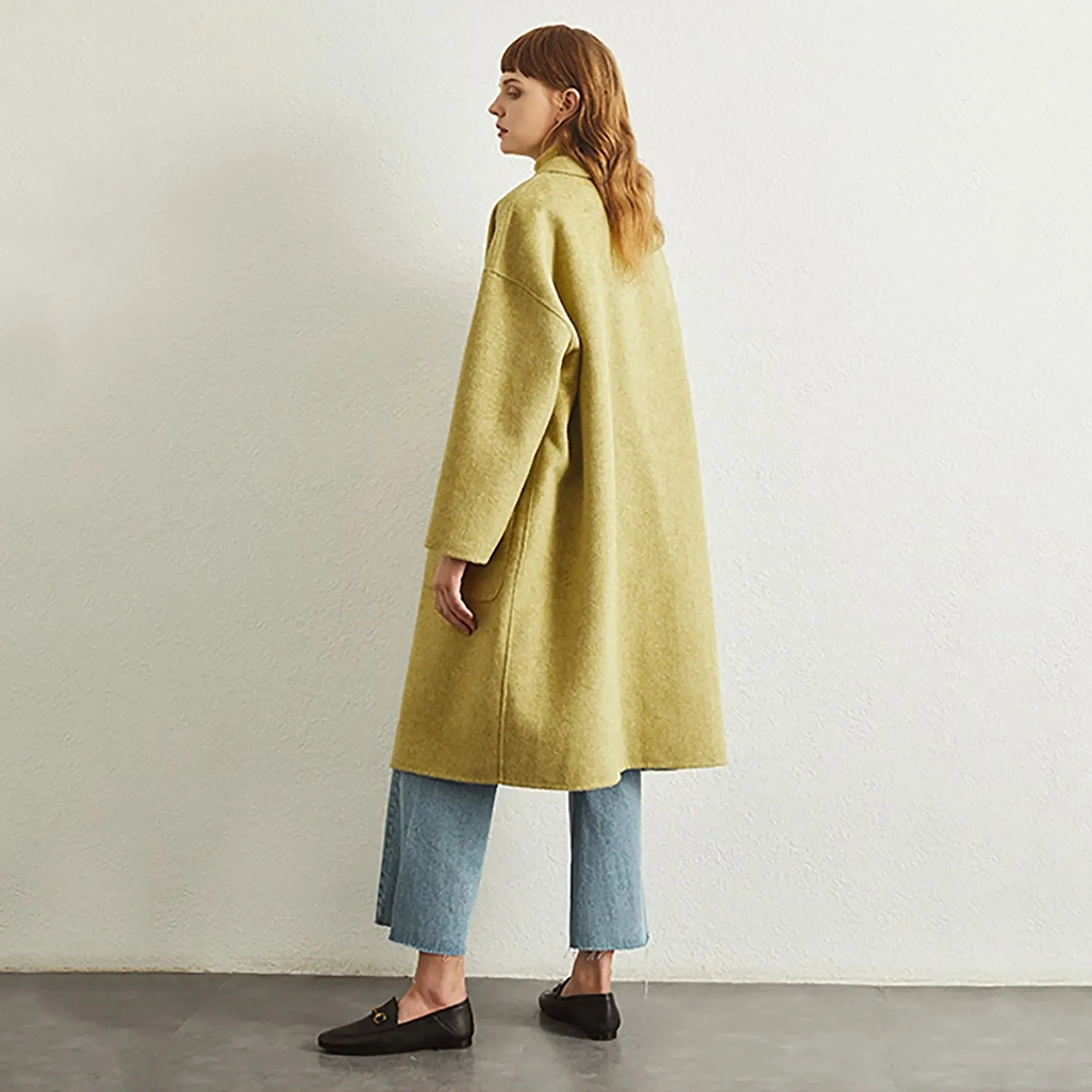 Reversible Double Face Wool Coat