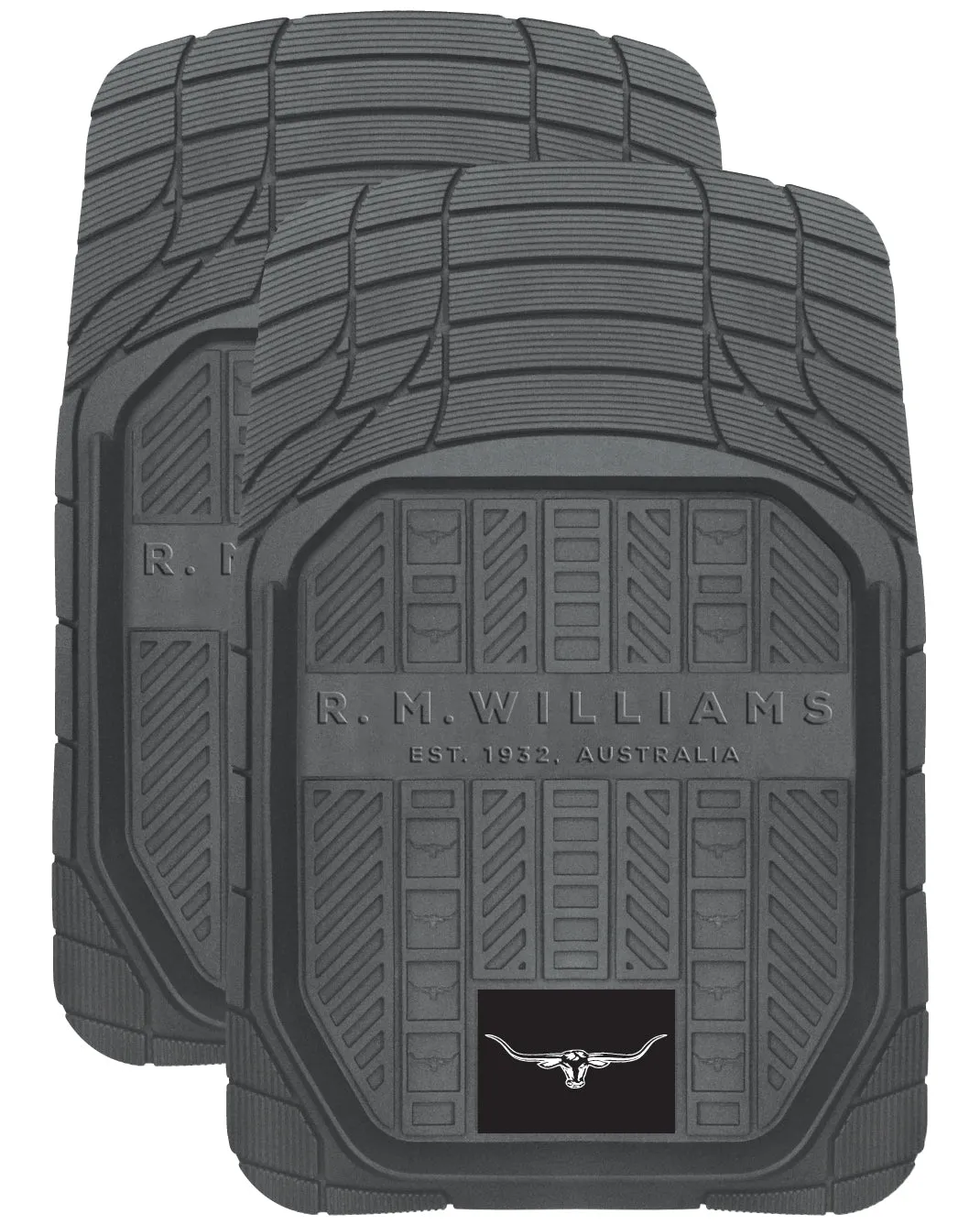 R.M.Williams Rubber Car Mats Grey