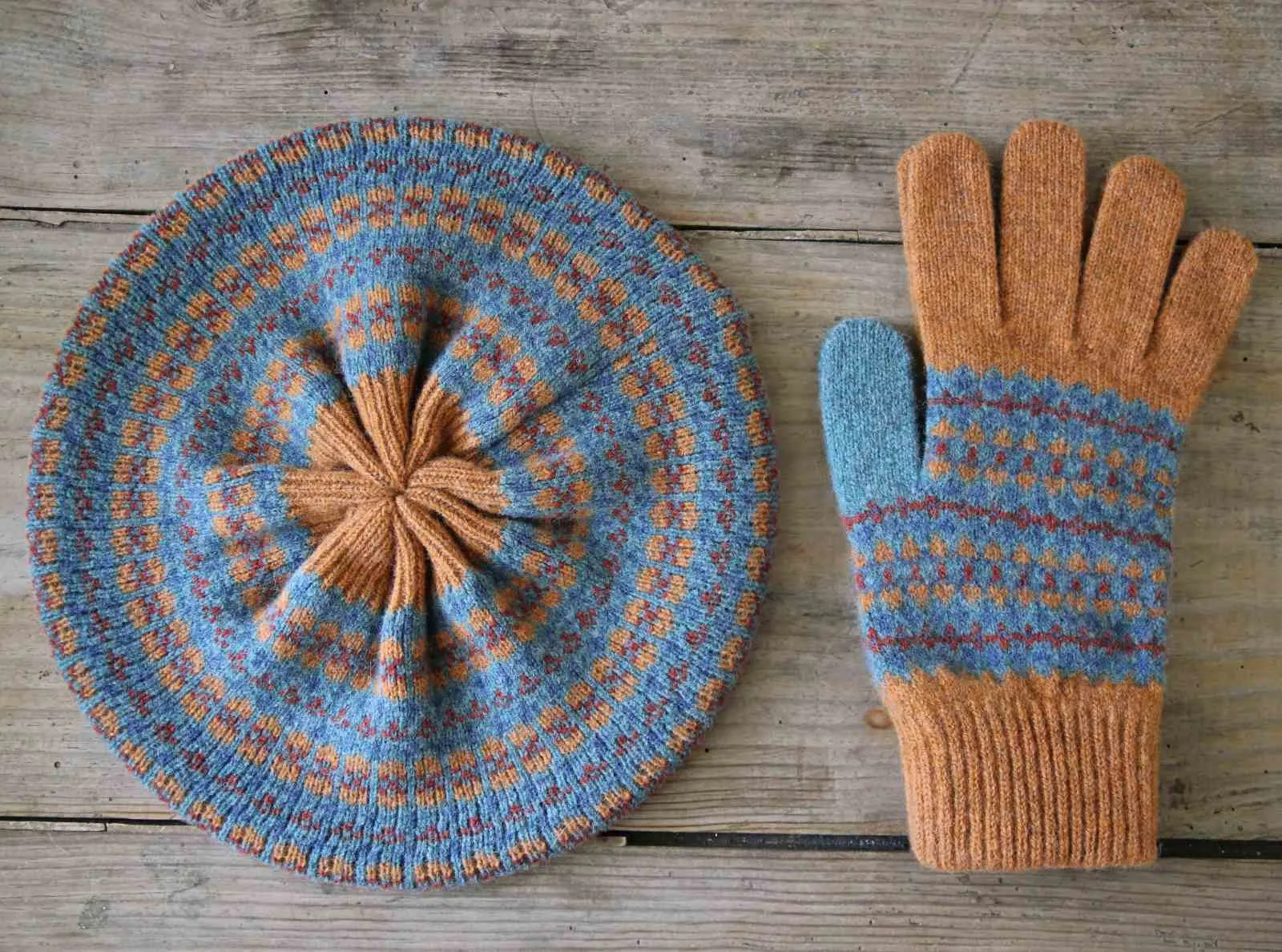 Scottish Fair Isle Beret