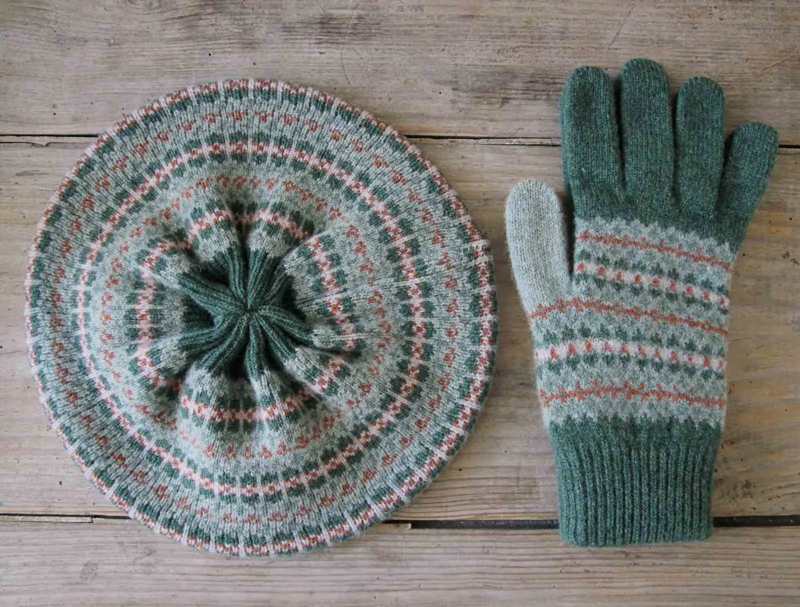 Scottish Fair Isle Beret