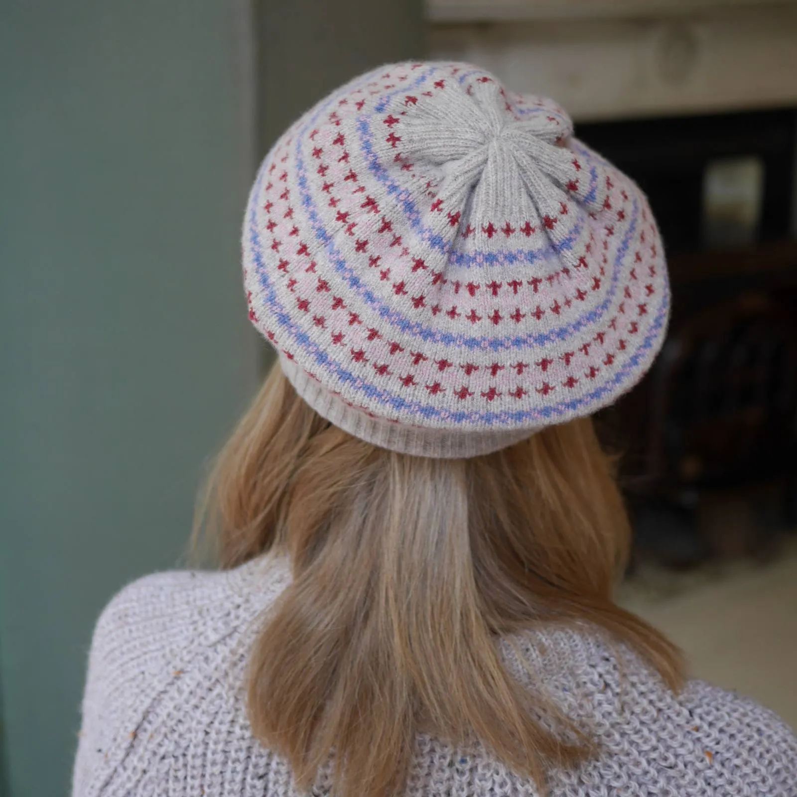 Scottish Fair Isle Beret