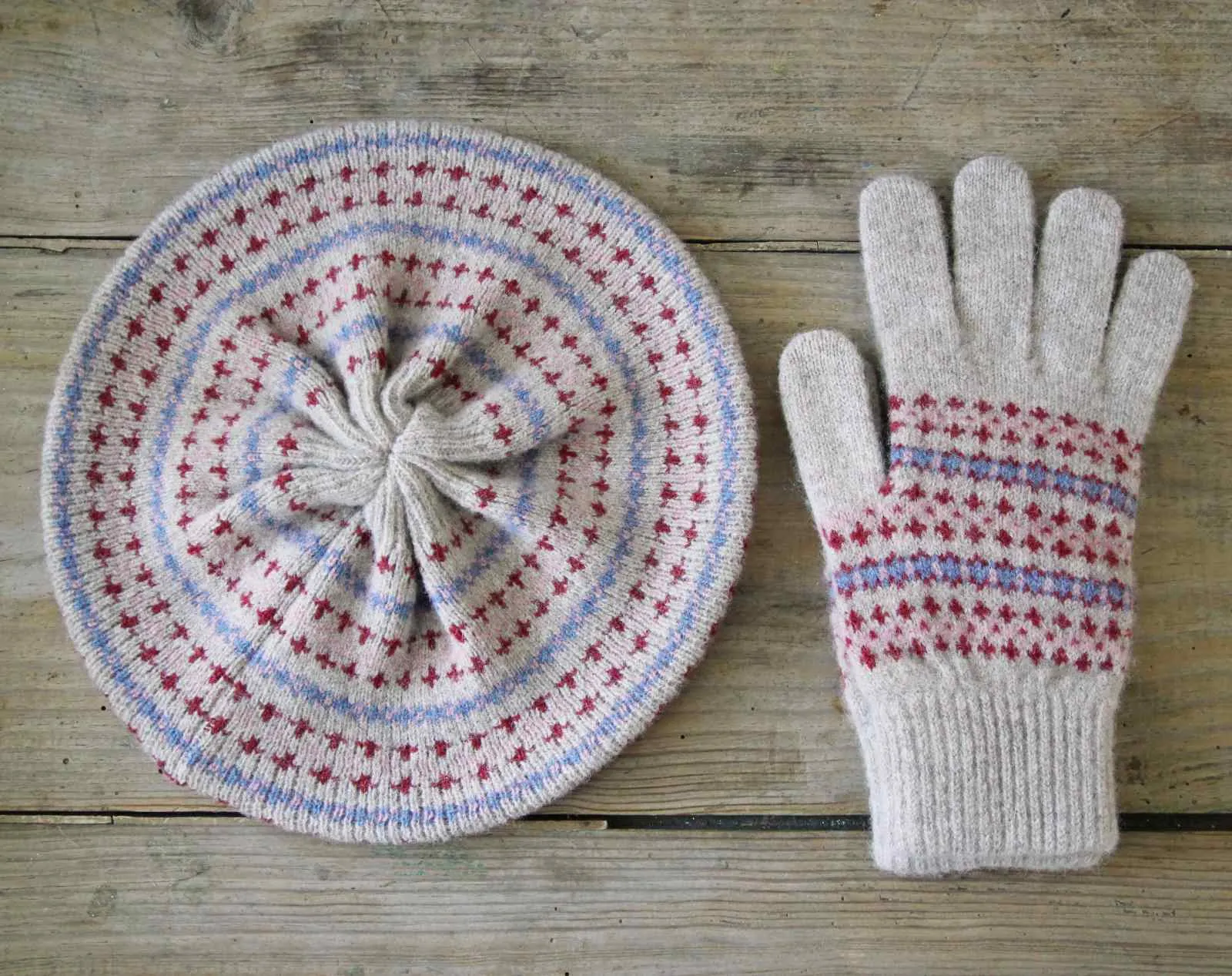 Scottish Fair Isle Beret