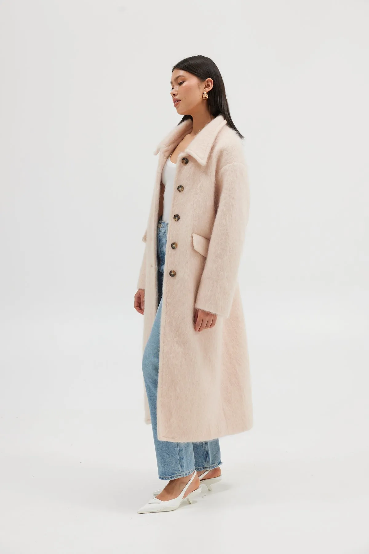 Sienna Coat - Blush Pink