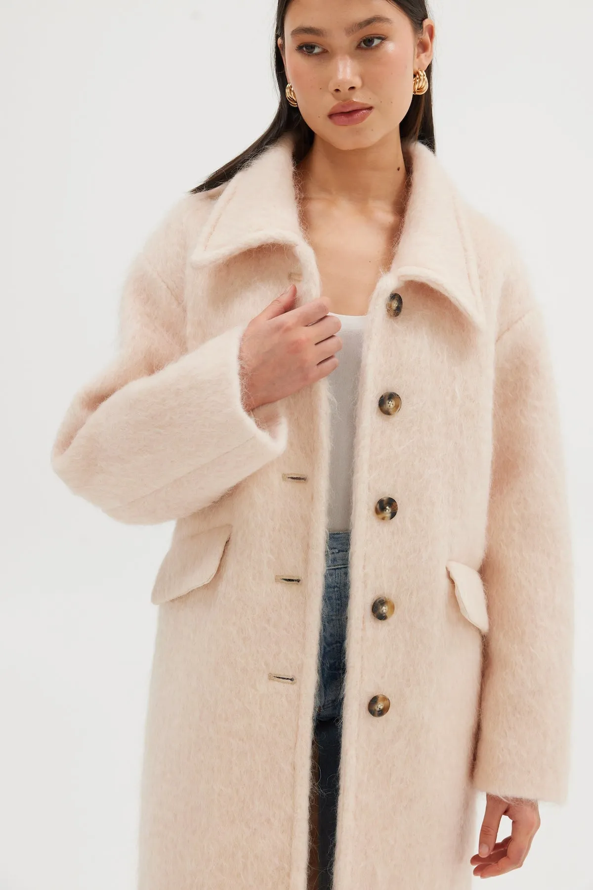 Sienna Coat - Blush Pink