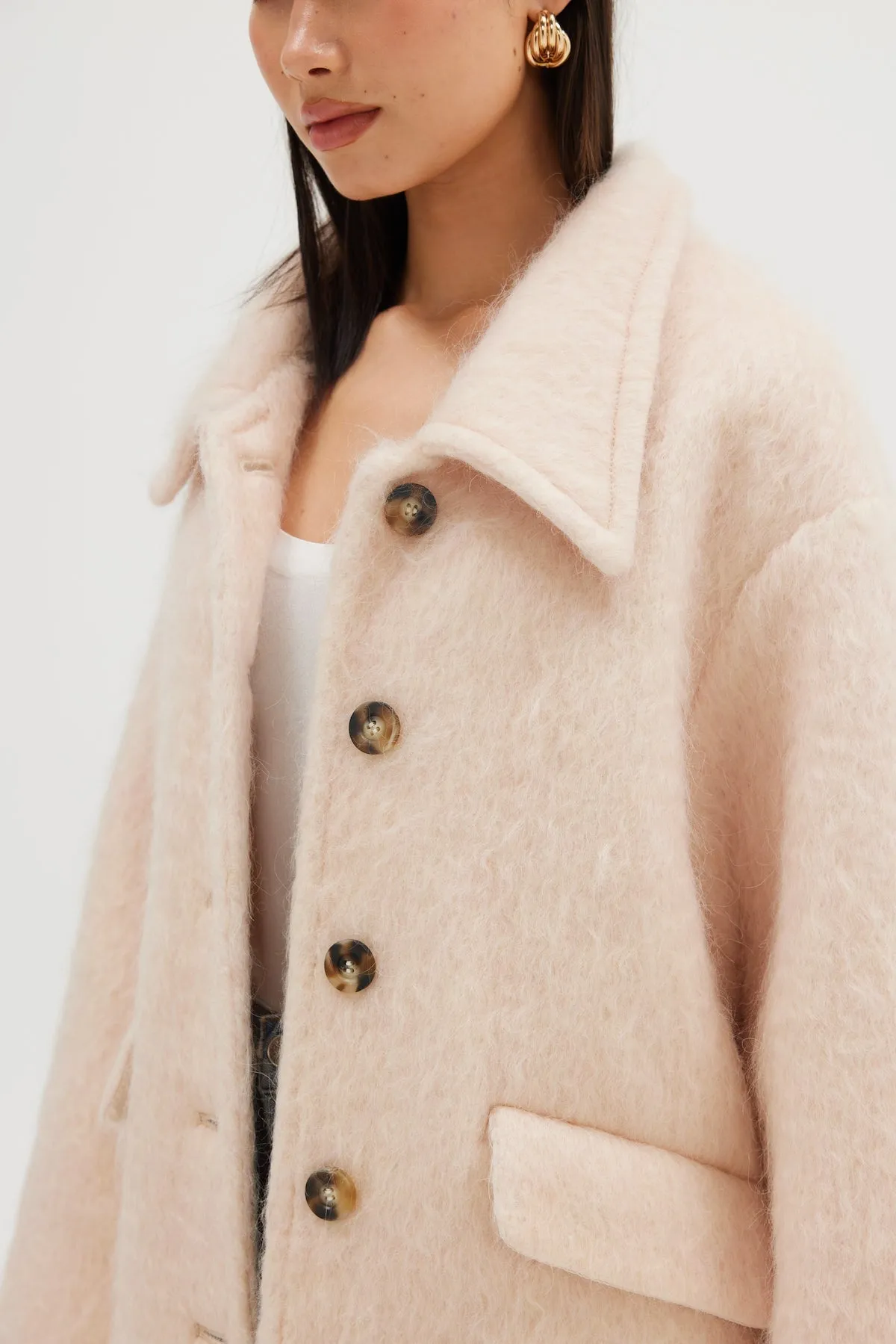 Sienna Coat - Blush Pink