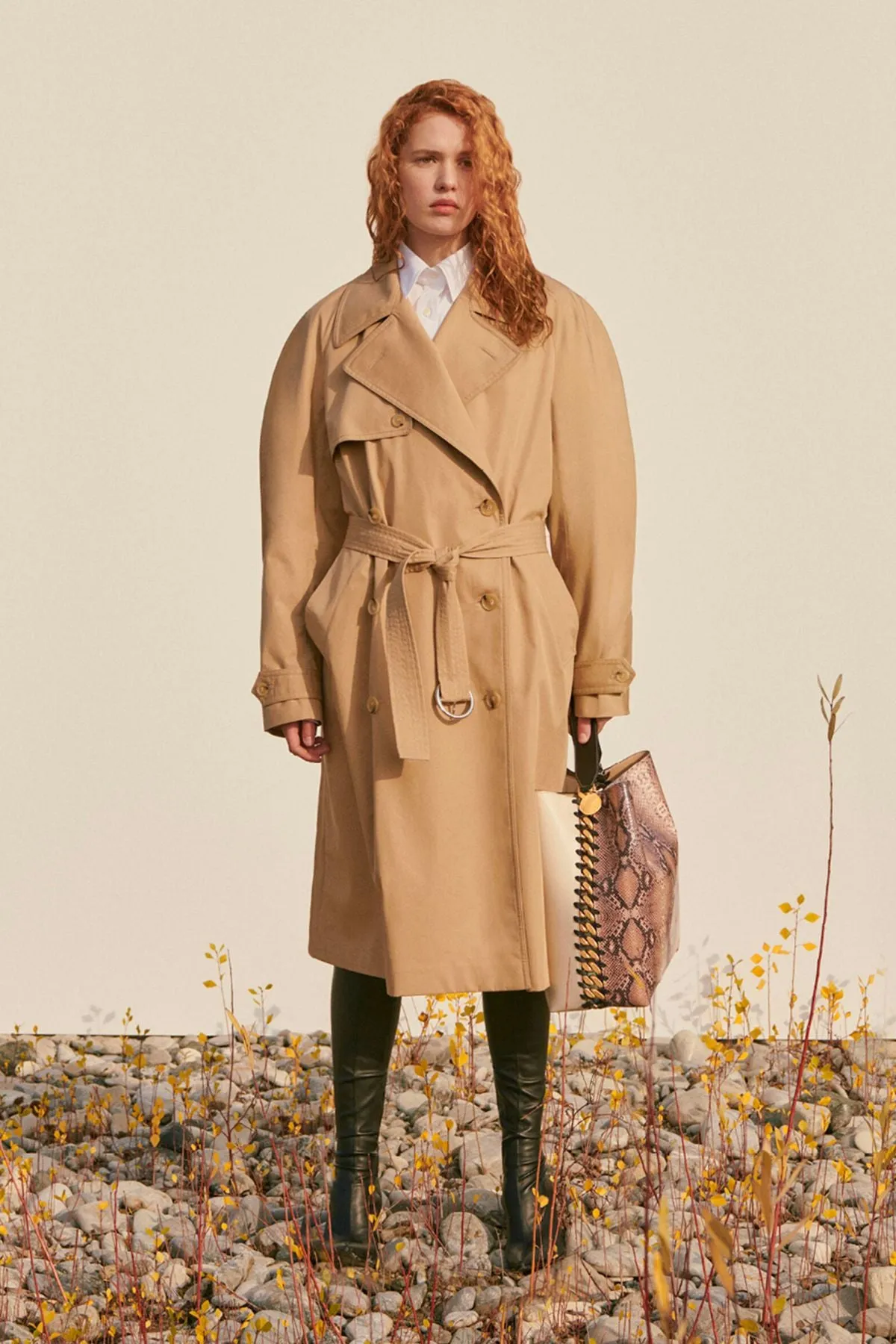 Stella McCartney Double Breasted Iconic Trench - Fawn