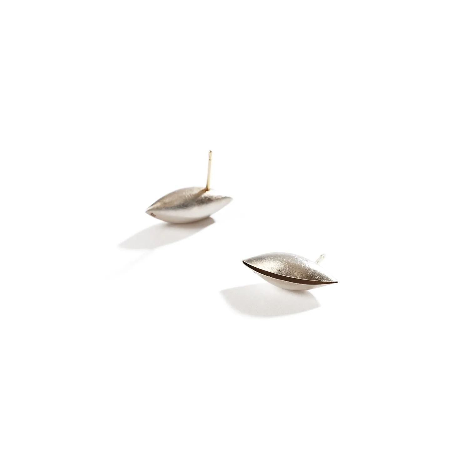 Sterling Silver Cocoon Stud Earrings~20mm