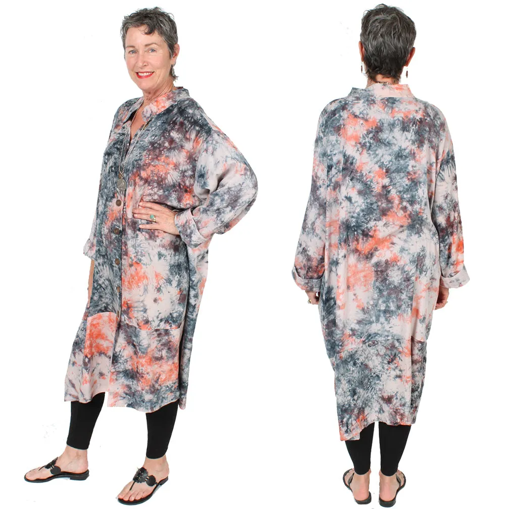 Tienda ho Kahuna Plus Duster Coat Boho Hippie Chic Plus Sml-5X