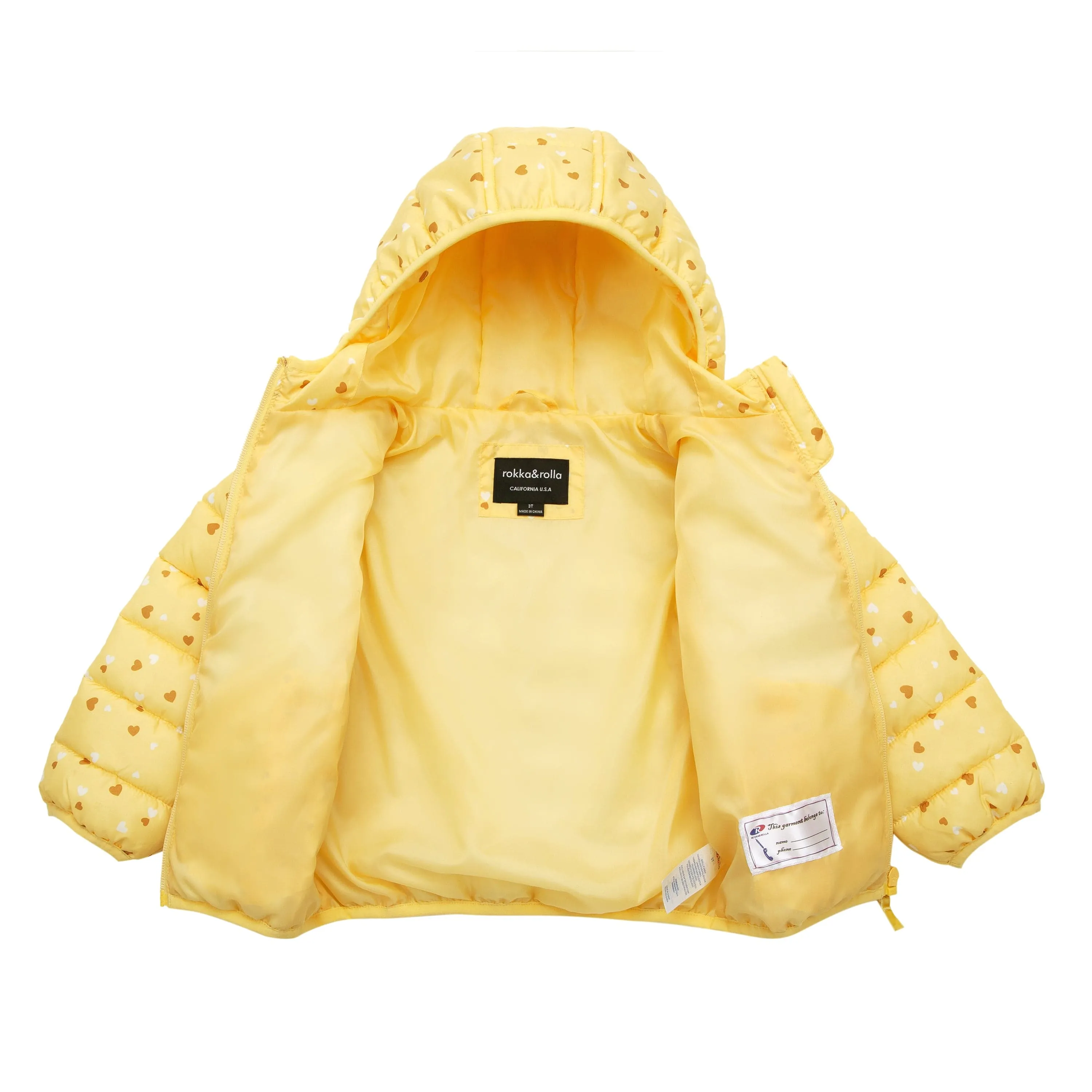 Toddler Girls' Lightweight Puffer Jacket