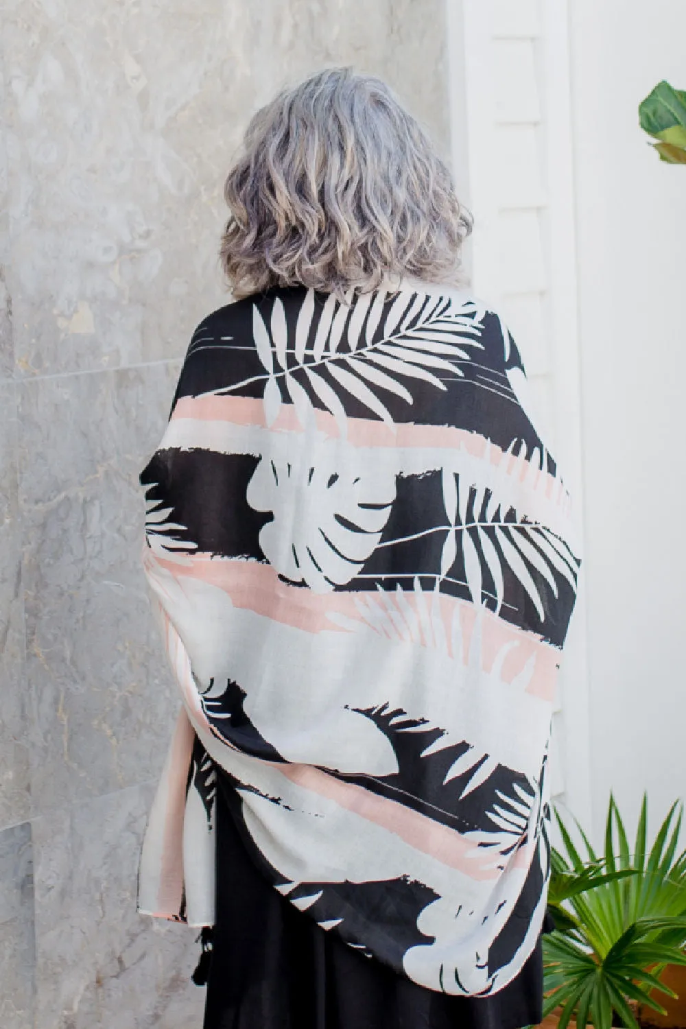 Tropical Leaf Scarf