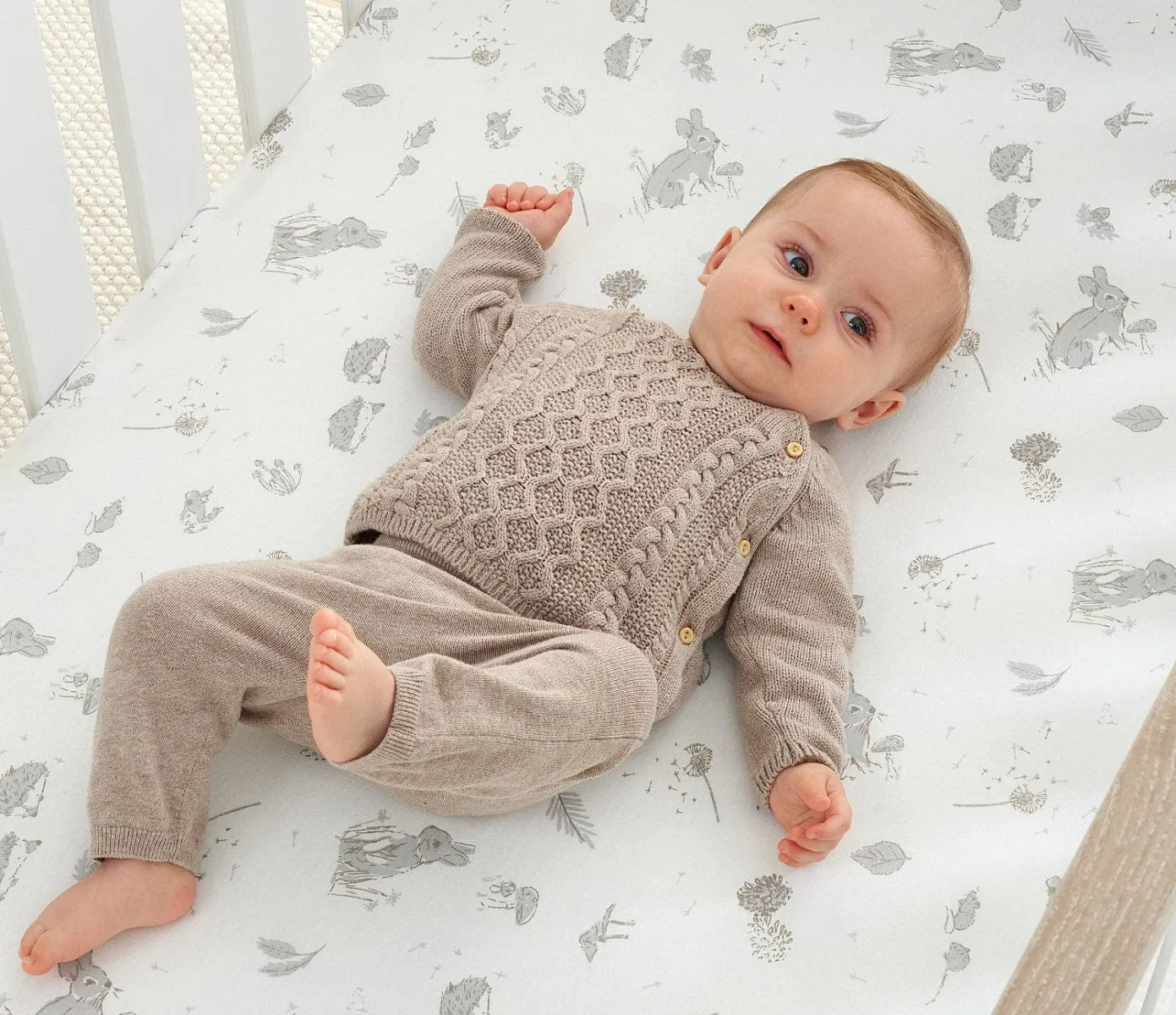 Tutti Bambini Fitted Cot Bed Sheets - Cocoon