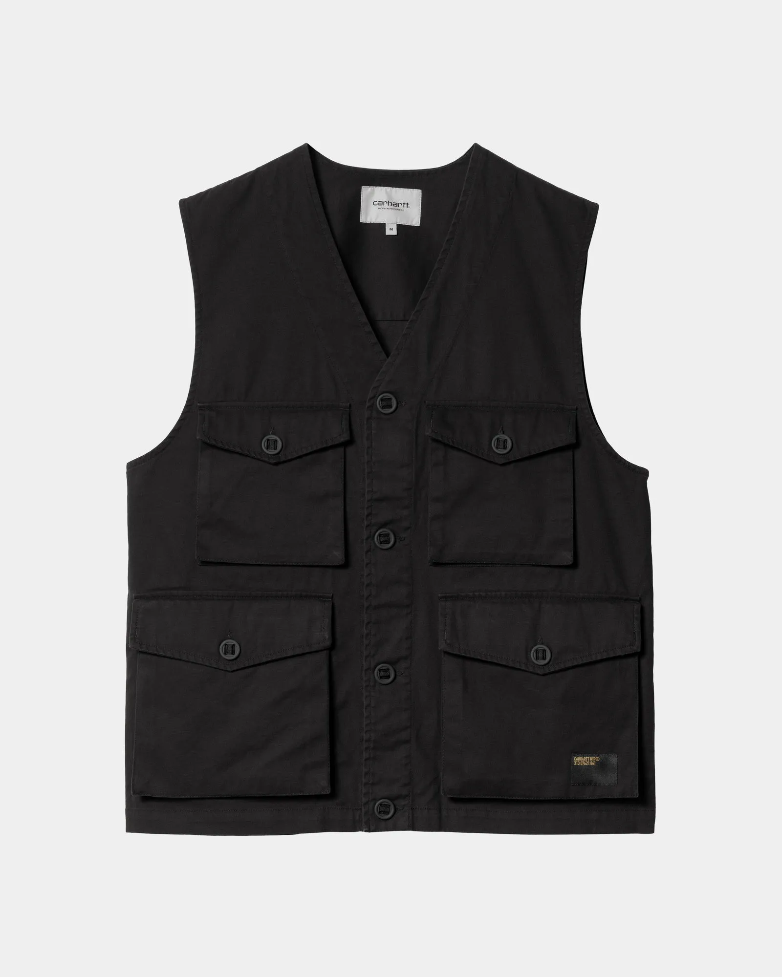 Unity Vest | Black (heavy enzyme wash)