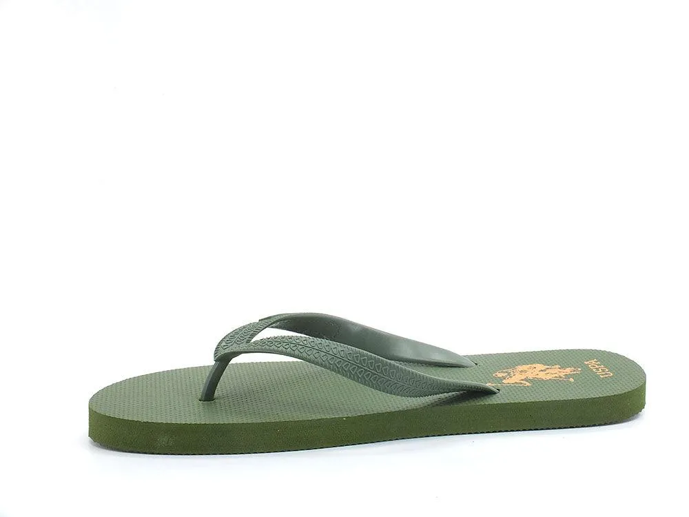 U.S. POLO ASSN. Ciabatta Infradito Gomma Verde Militare